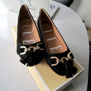Elle Black Tassel Ballet Flats 7